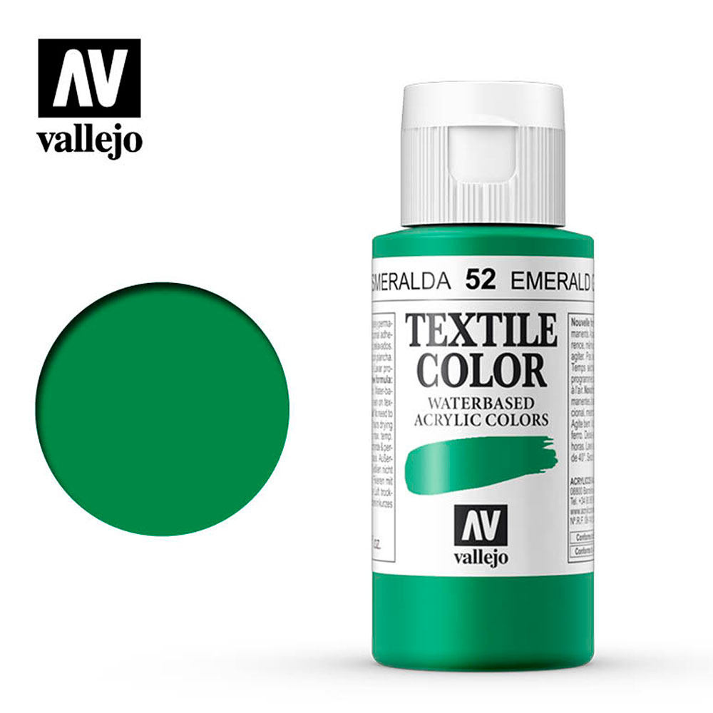 PinturaTextil Esmeralda 52-60 ml