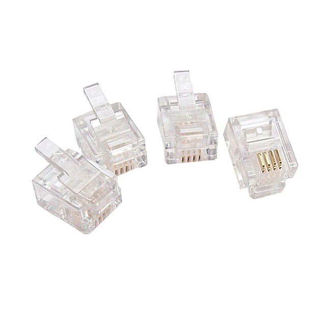 Conector Telefonico 6P-4C, 10 Unidades