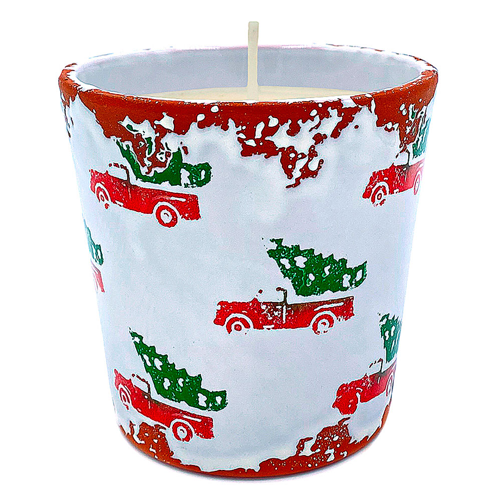 Vela Cerámica 10 cm Pick-up/Especias de Navidad