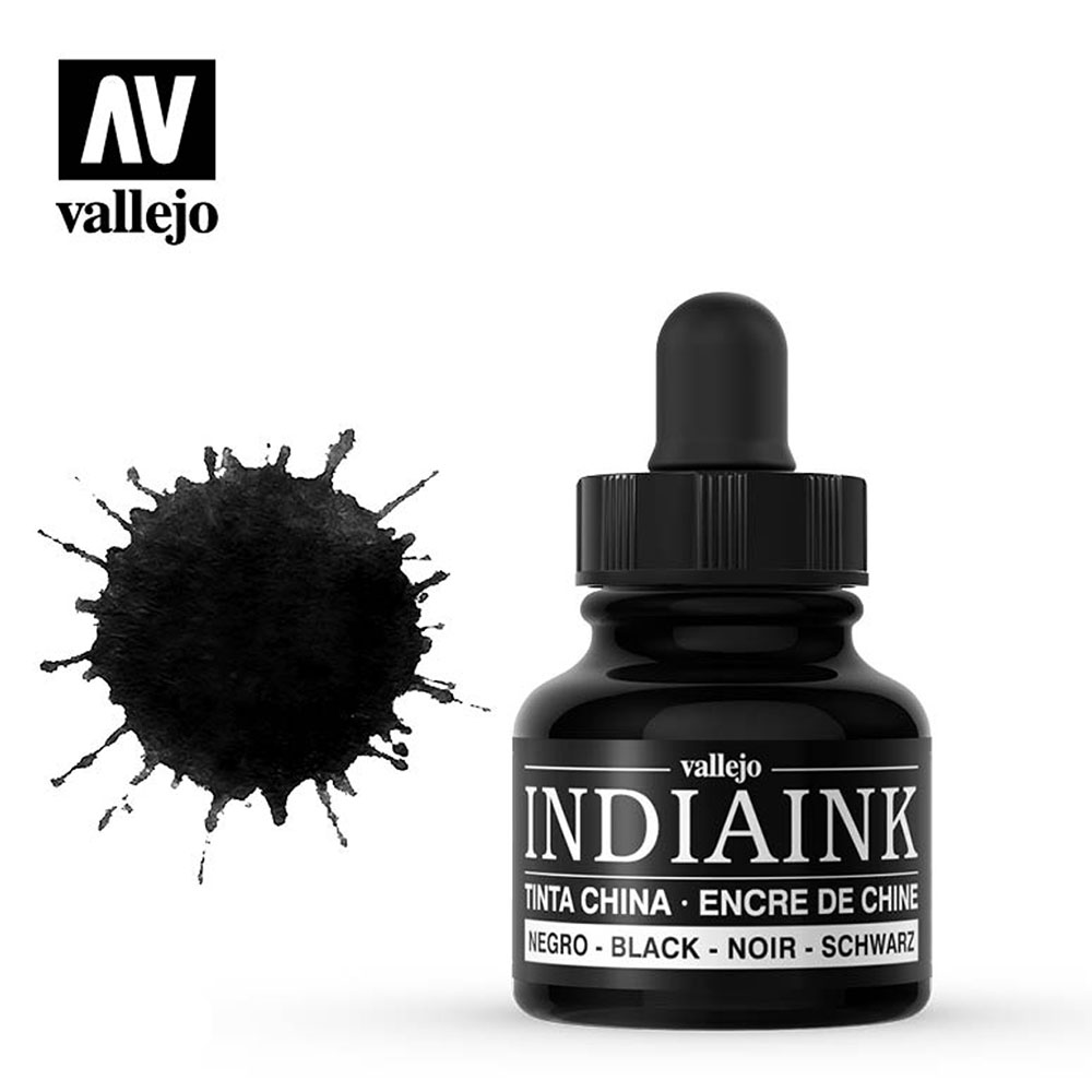 Tinta China Indiaink Negro con Cuentagotas 30 ml