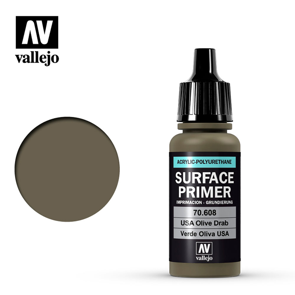 Pintura Acrílica Mate Surface Primer Verde Oliva USA 17 ml