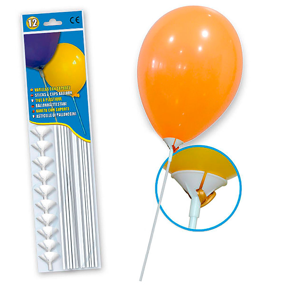 Varillas con Soporte Blanco