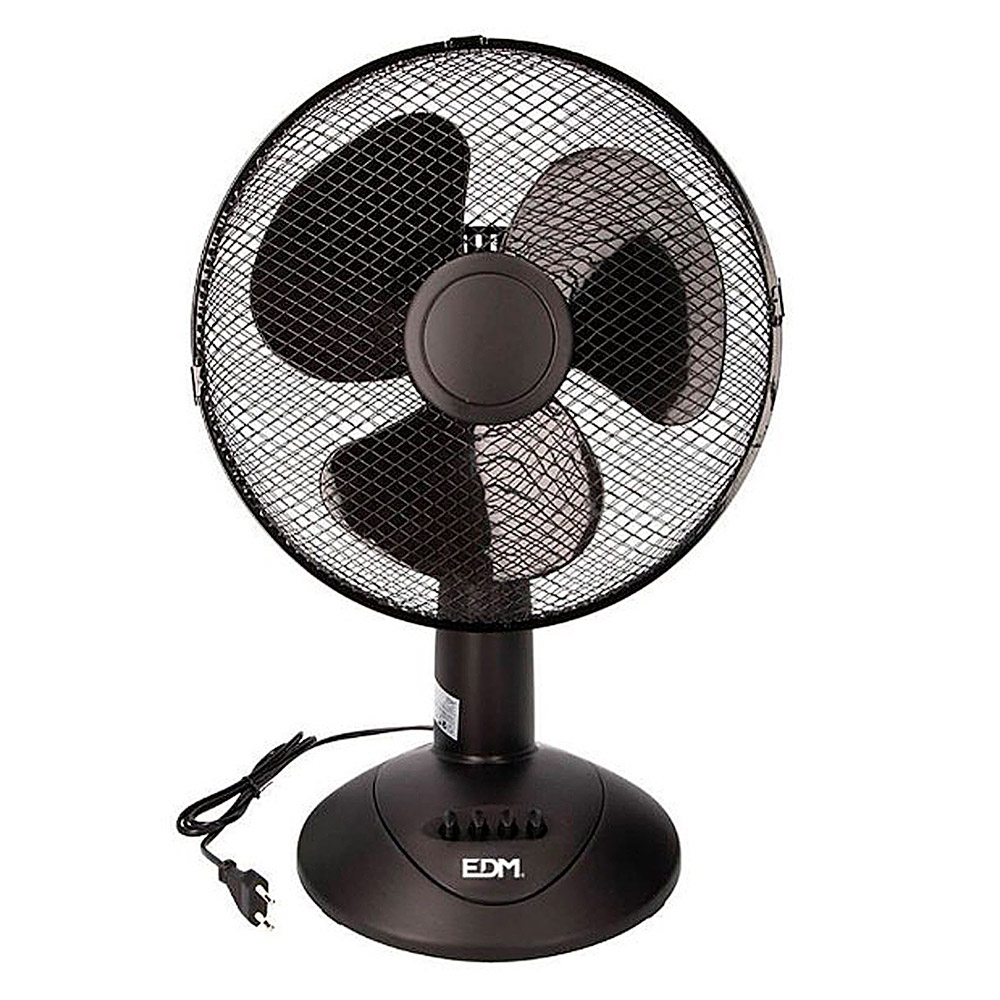 Ventilador de Sobremesa Negro 45w