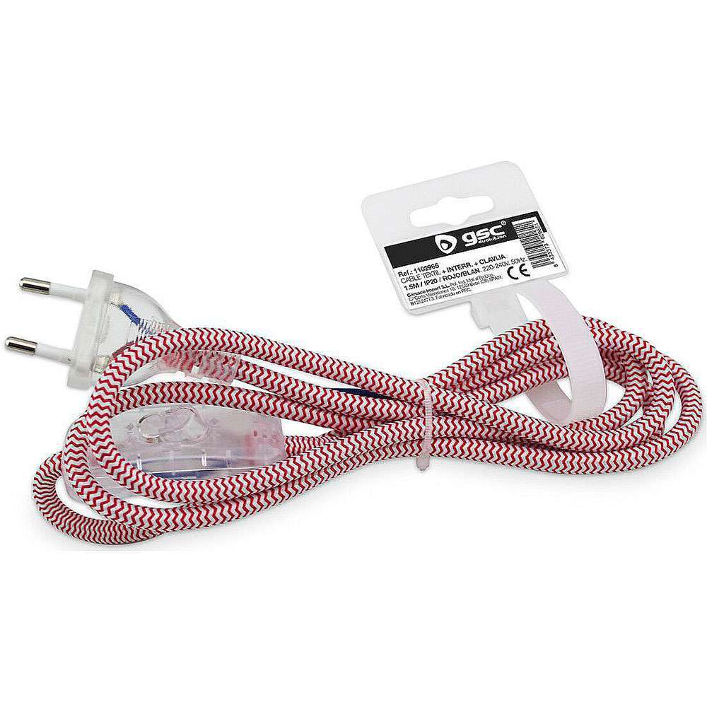 Conexión con Interruptor Blanca/Roja 1,5m