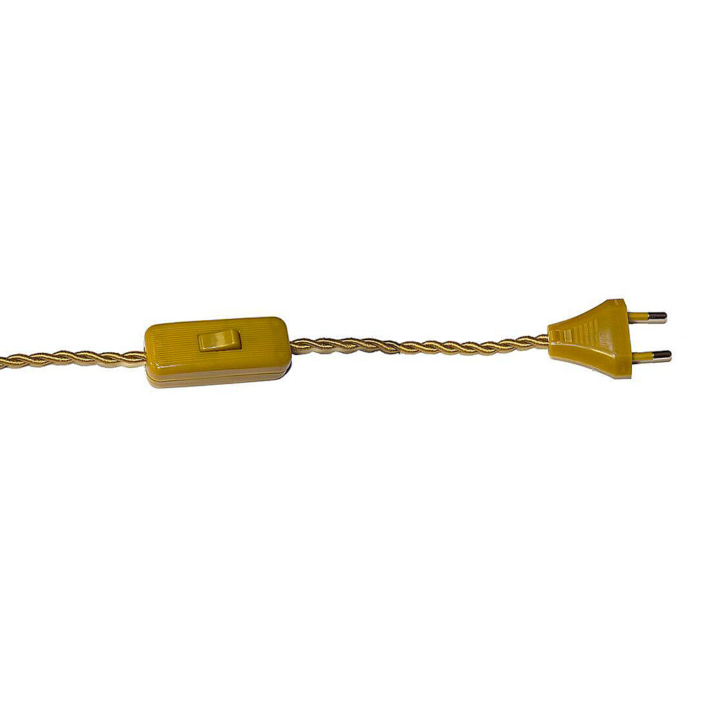 Conexión Con Cable De Textil Oro 45, Maxi. 40w 10a-220v.