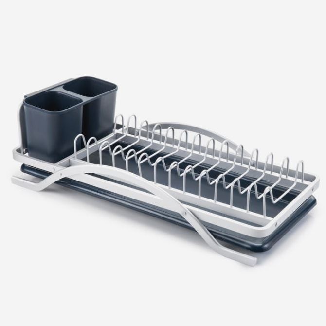 Escurridor Platos/Cubiertos Plástico/Aluminio 41x20cm.