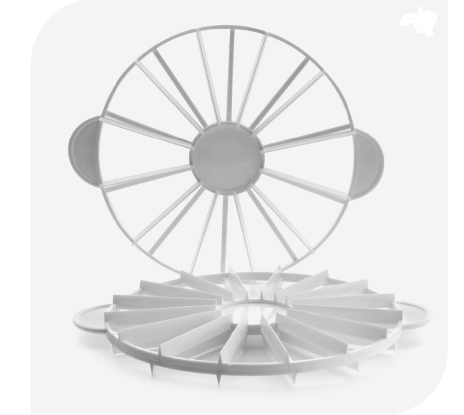 Marcador de Tartas Plástico 10-12 porciones 26cm.