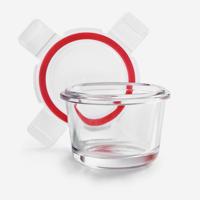 Contenedor Táper Redondo Borosilicato 0,13l.