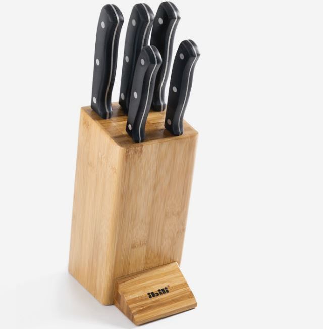 Taco Juego 5 Cuchillos Taco de Bambú