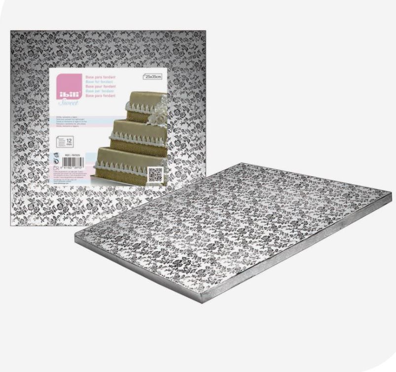 Bases para Fondant 25x25cm.