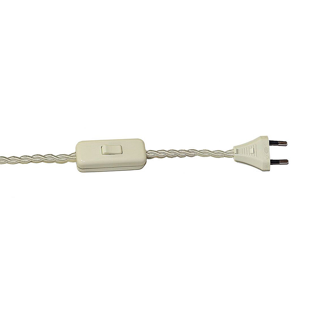 Conexión Con Cable Textil Beige-15,  Maxi. 40w 10a-220v.