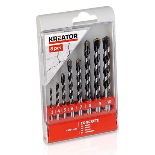 Juego de 8 brocas para Hormigón