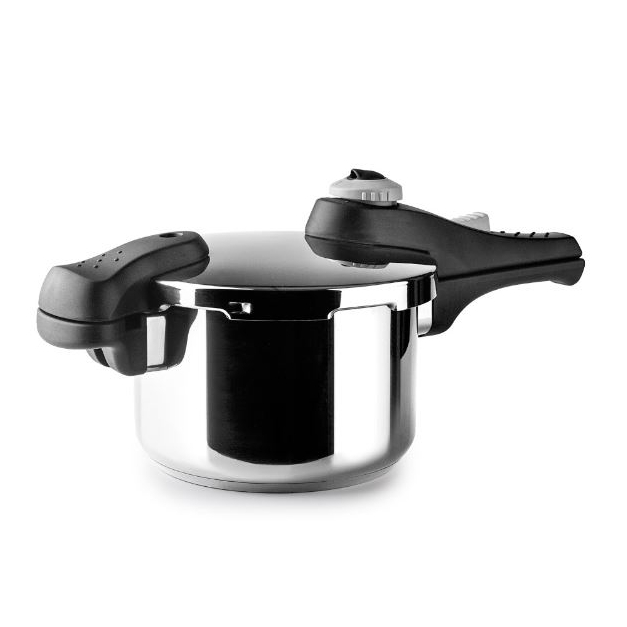 Olla Presión Inoxidable 18/10 Asa y Mango Baquelita 2l
