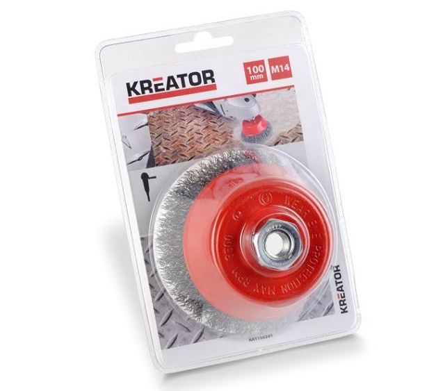 Cepillo Metálico Copa M14 -  100mm. diámetro