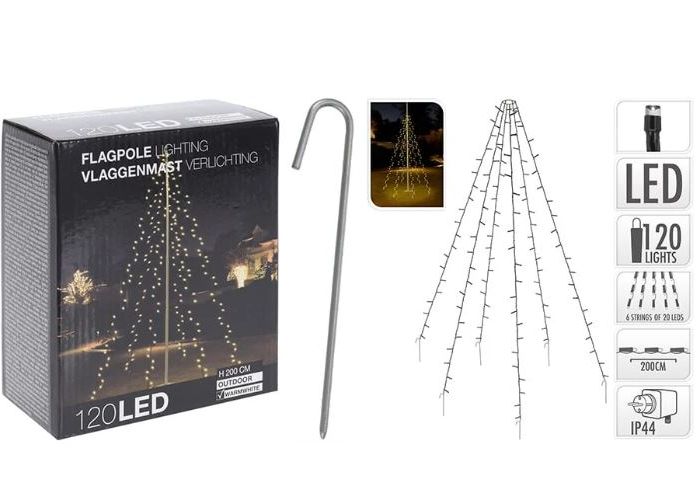 Cortina 120 Leds Luz Cálida