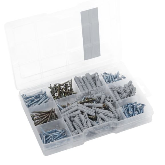 Surtido de tornillos y clavijas - (259 U.)