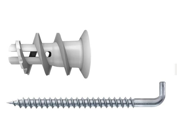 Taco Autoperforante Fischer de metal GK 5x37 S con alcayata de rosca métrica (5u)